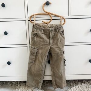Kids Tan Cargo Pants